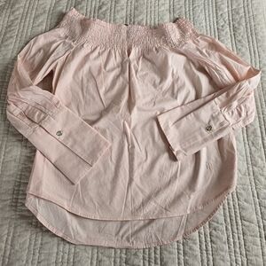 Tommy Hilfiger Pink Off-Shoulder Blouse